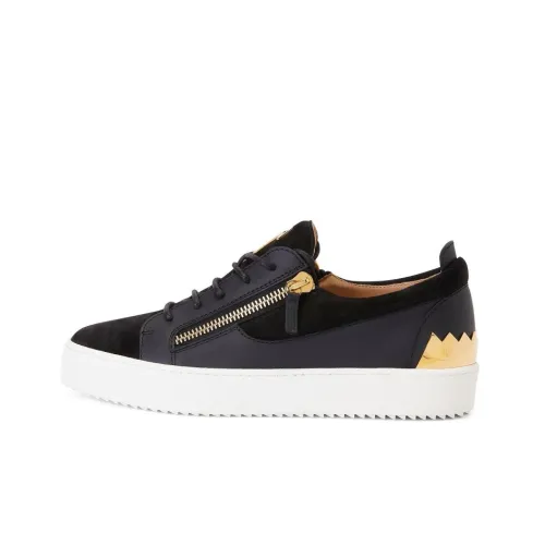 giuseppe zanotti Frankie Leather-suede Sneakers