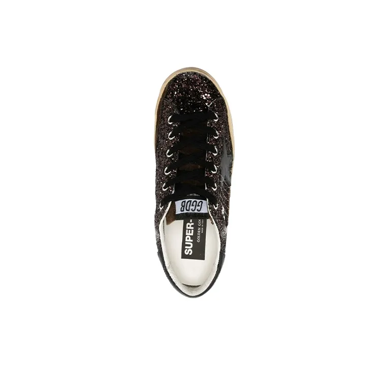 Golden Goose Stylish Skateboarding Shoes Women's Black Vintage Version-3