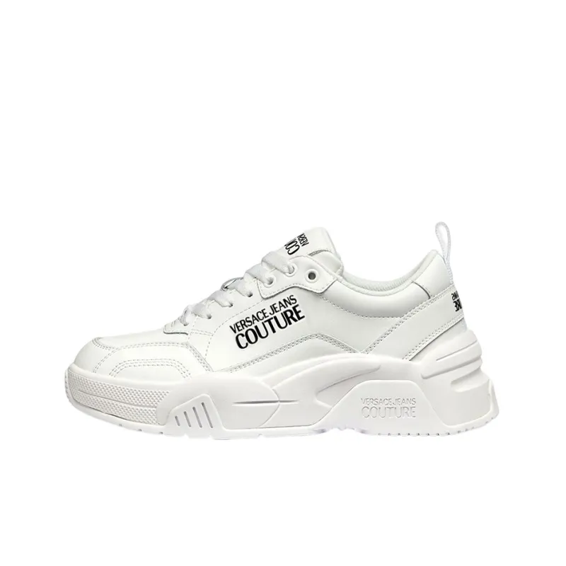 VERSACE JEANS Stargaze Cushioning Low Top Casual Shoes Women's White-0