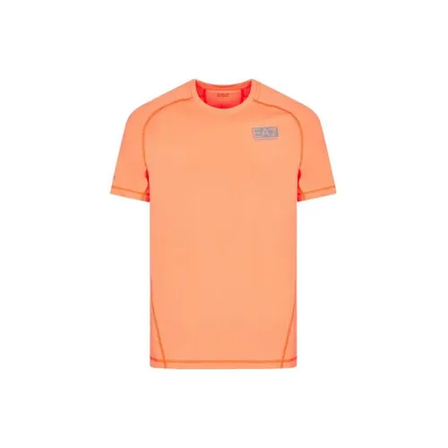 EMPORIO ARMANI T-Shirts Men Bright Orange