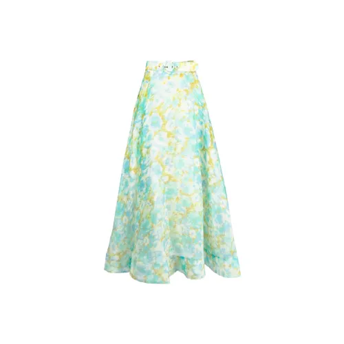 Zimmermann High Tide Floral-print Maxi Skirt