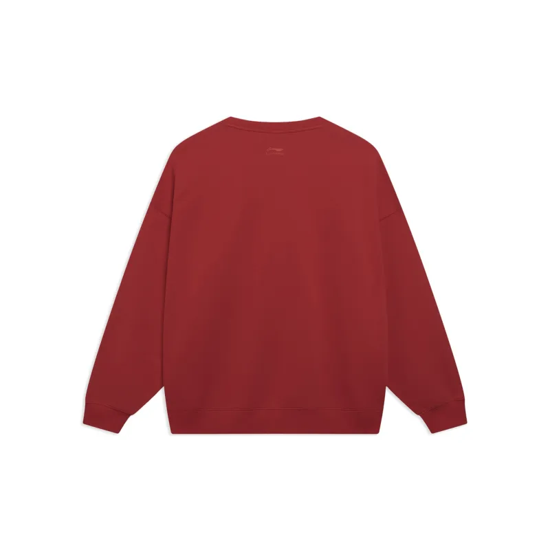 LiNing CF Tracing Sweatshirt Unisex Samba Red-1
