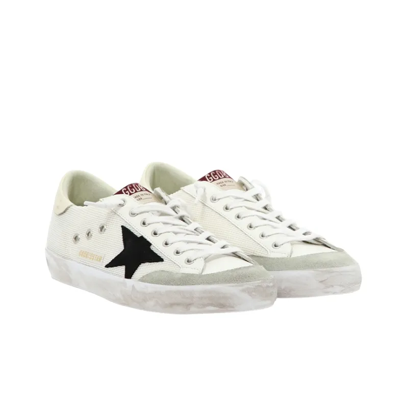 Golden Goose Super Star Nylon White Black Beige-2