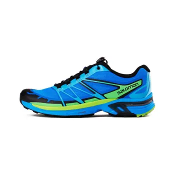 SALOMON XT-Wings Pro 2 Hombre Cushioning Anti-Slip And Wear-Resistant Low-Top Outdoor Shoes Blue Black Green