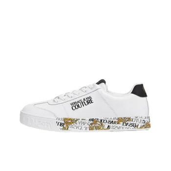 VERSACE JEANS Couture Low Top Stylish Skateboarding Shoes Men's White
