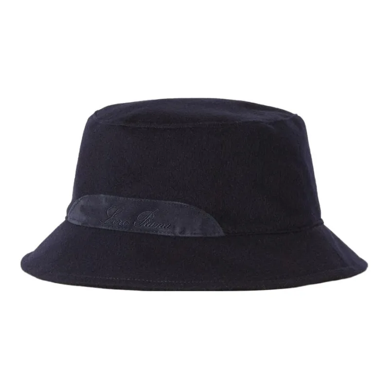 Loro Piana Bucket Hats Men Marine Blue-0