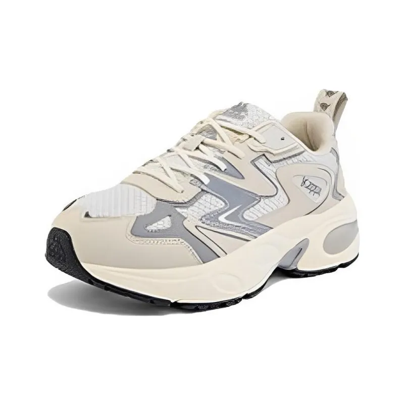 Kappa Cushioning Anti-Slip And Wear-Resistant Low-Top Casual Running Shoes Unisex Silver Gray-2