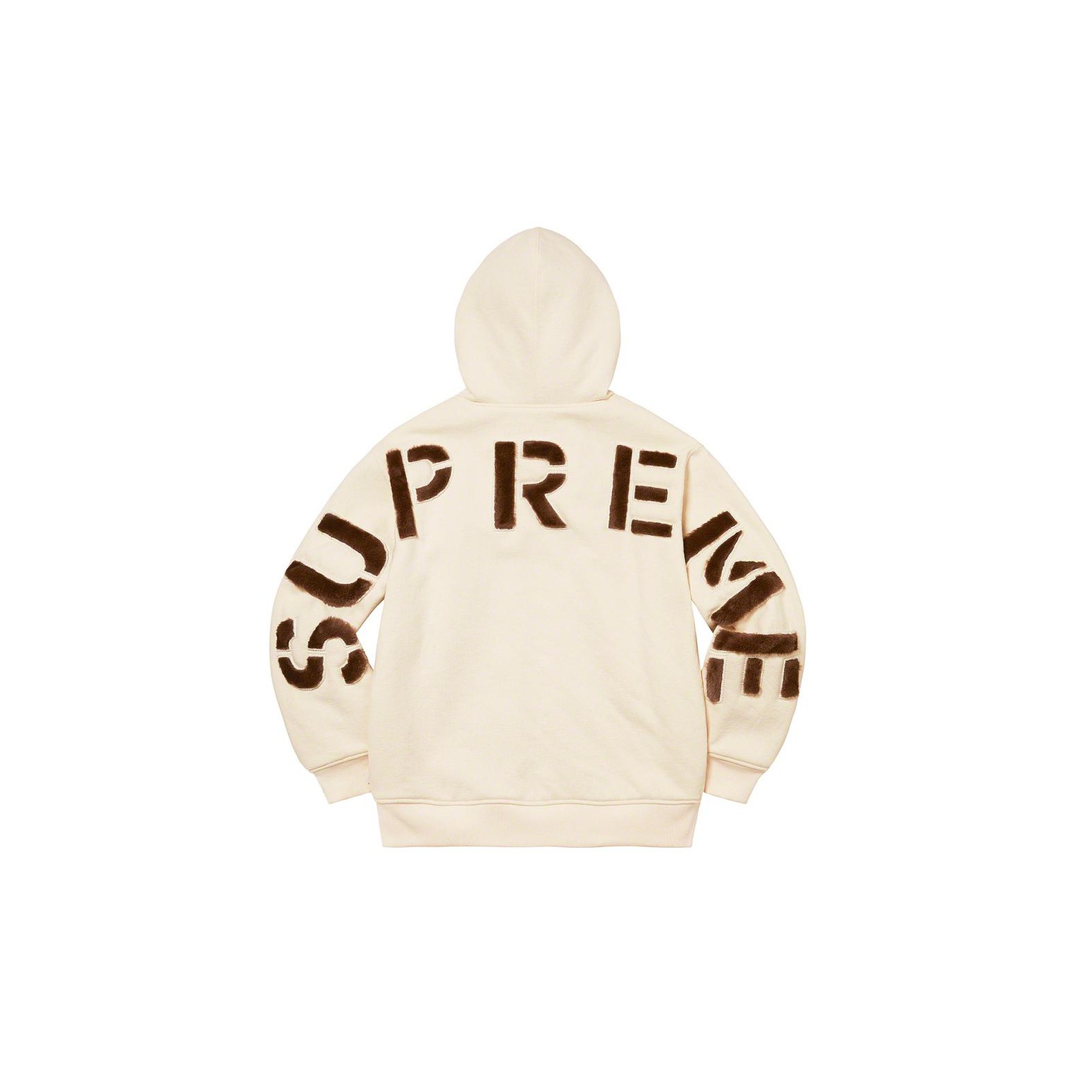 Supreme Faux Fur Lined Zip Up Hooded Sweatshirt Ecru M - POIZON Supreme Faux Fur Lined Zip Up Hooded Sweatshirt Ecru M - POIZON