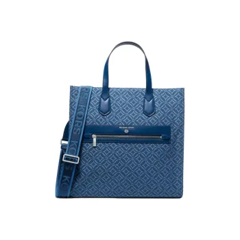MICHAEL KORS Artificial Leather Tote Bag Shopping Bag Portable Crossbody Bag Shoulder Bag Large Size Women's Lake Blue