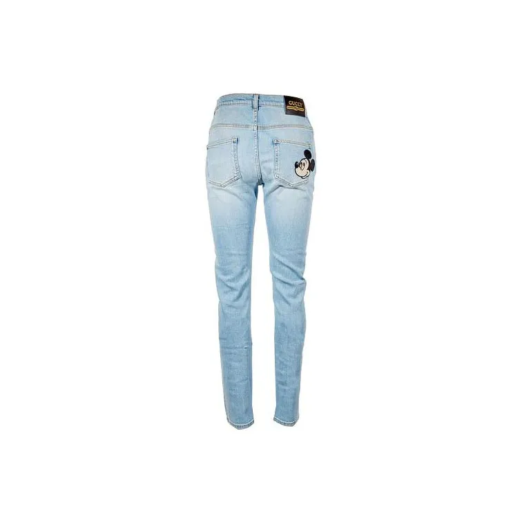 Disney X GUCCI Jeans Women's Light Blue-1