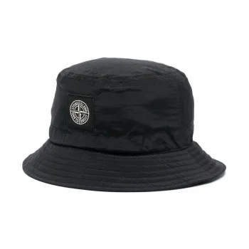 STONE ISLAND Logo Patch Bucket Hat