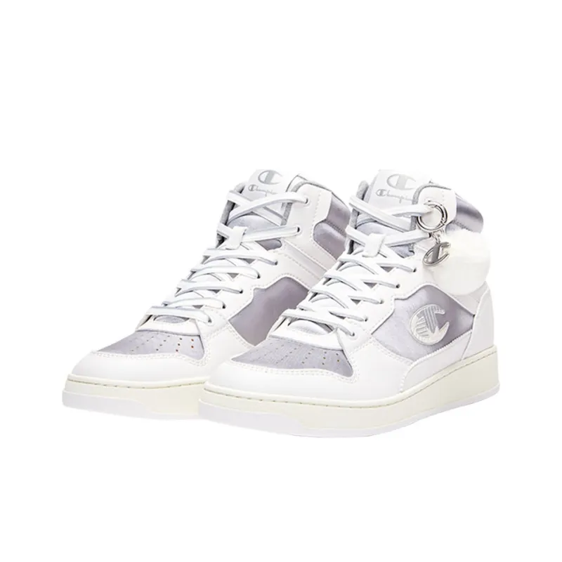 Champion Skateboard Shoes Women's High Top Gray-2