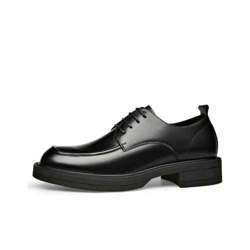 ST&SAT Dress Shoes Men Low Top Black