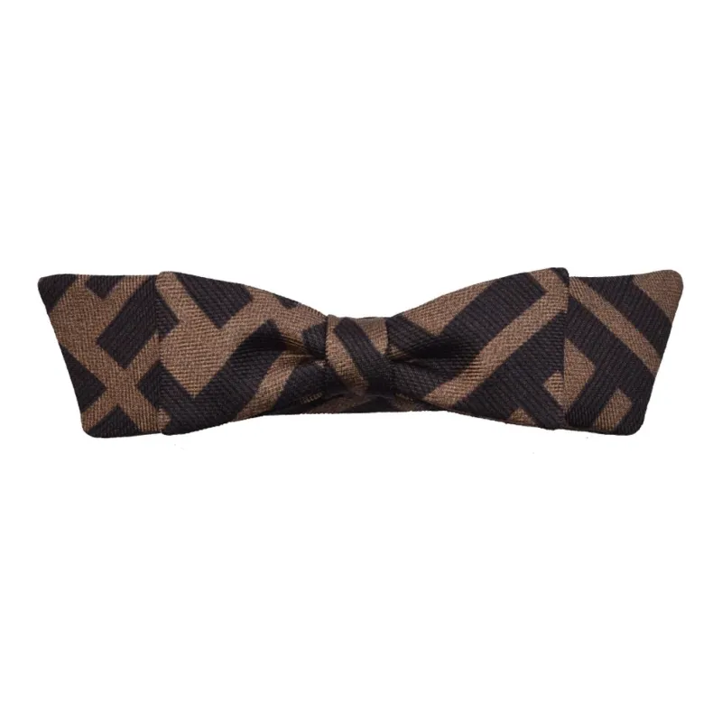 FENDI Hair Clips Kids Brown-0