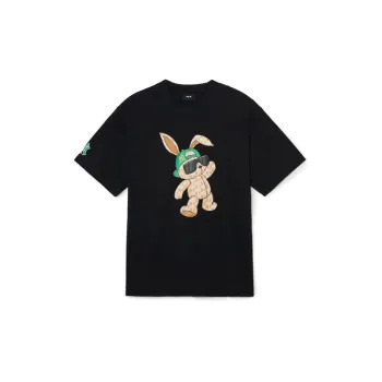 MLB Drop Shoulder Sleeve T Shirt Unisex Black
