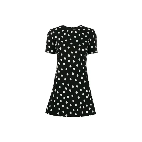 SAINT LAURENT Short-Sleeved Dresses Women's Black