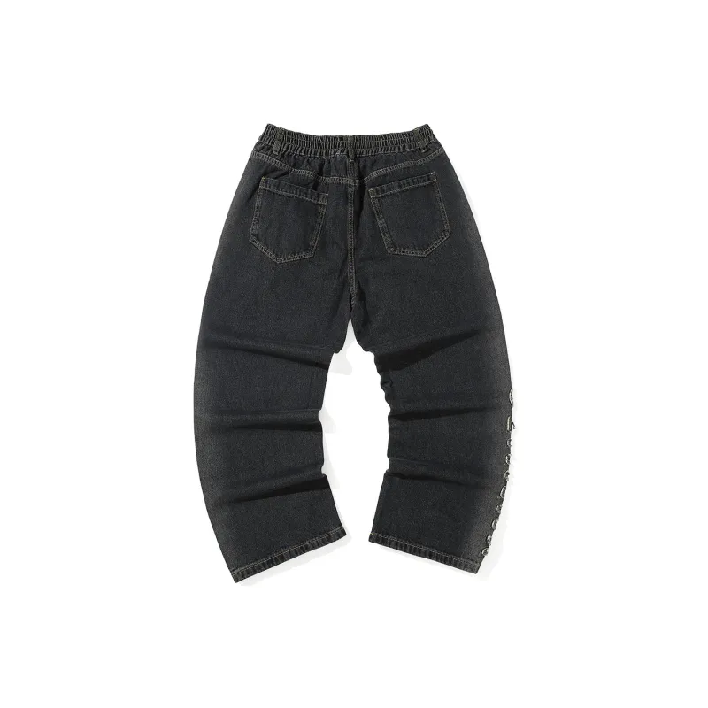 GENANX Jeans Unisex Black Gray Color-1
