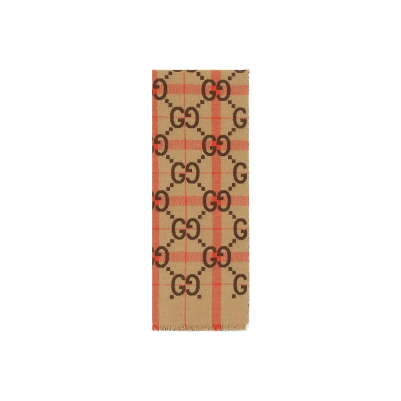 GUCCI Gg Jacquard Reversible Scarf-0