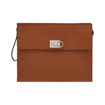 Ferragamo The Studio Large Pouch Black