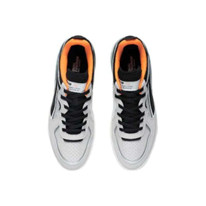 LiNing Wave V1 Anti Slip Wear Resistant Low Top Skateboard Shoes Men's Gray Black-2