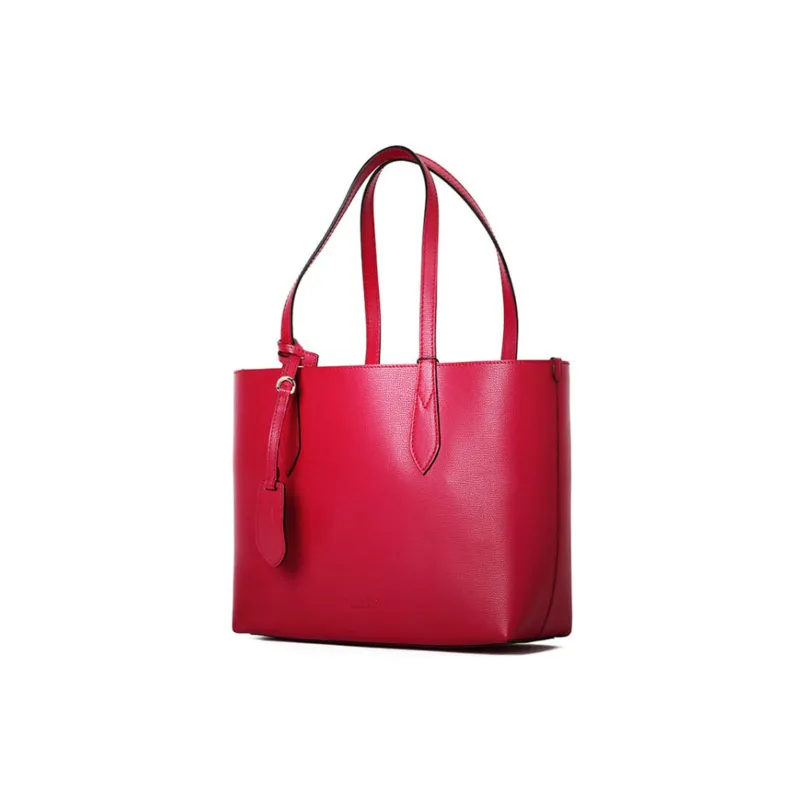 Burberry Calfskin Tote Bag Shopping Bag Handbag Shoulder Bag Women's Red-1