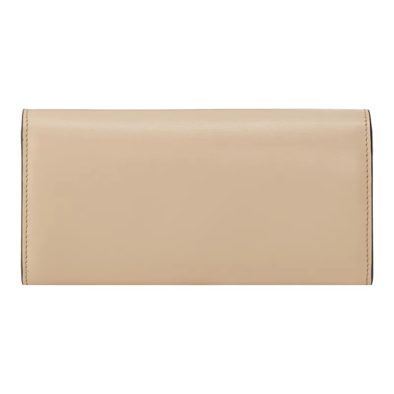 FERRAGAMO Vara Calfskin Wallet Women's Coffee-1