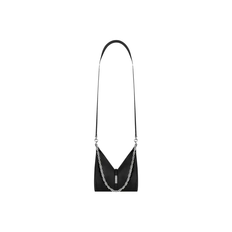 Givenchy Small Cut Out Bag In Box Leather With Chain Black-1