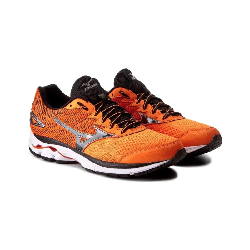 Mizuno Wave Rider 20 Clownfish/Black Silver-2
