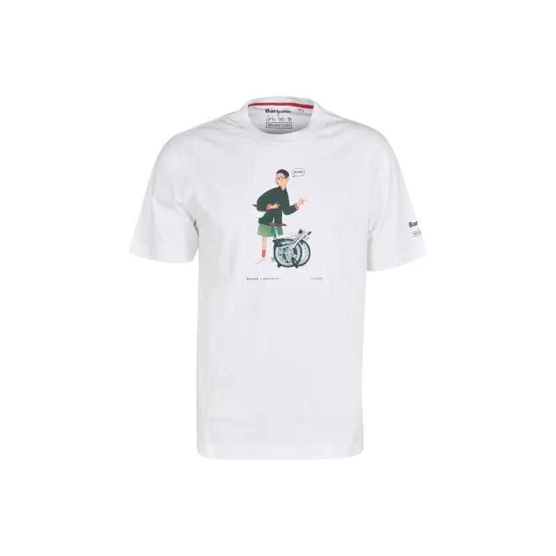 Brompton X BARBOUR T-Shirts Men White-0