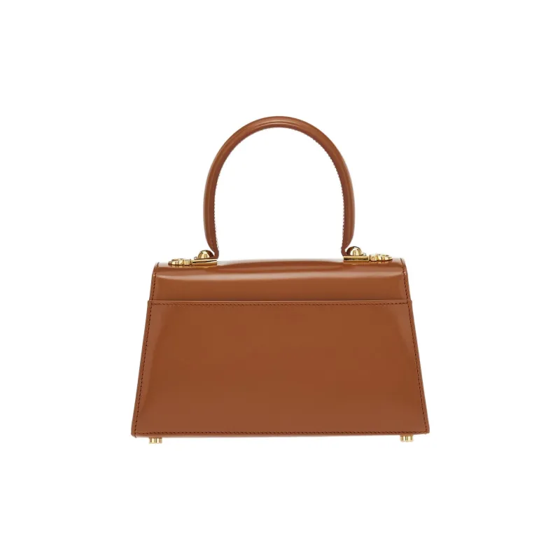 FERRAGAMO Cow Leather Shoulder Bag Crossbody Bag Handbag Women's Brown-1
