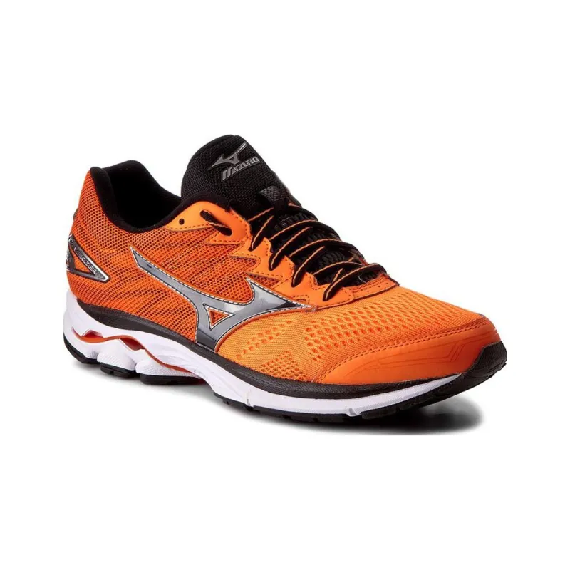 Mizuno Wave Rider 20 Clownfish/Black Silver-1