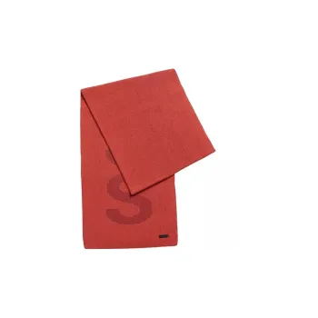 HUGO BOSS Knit Scarves Unisex Red