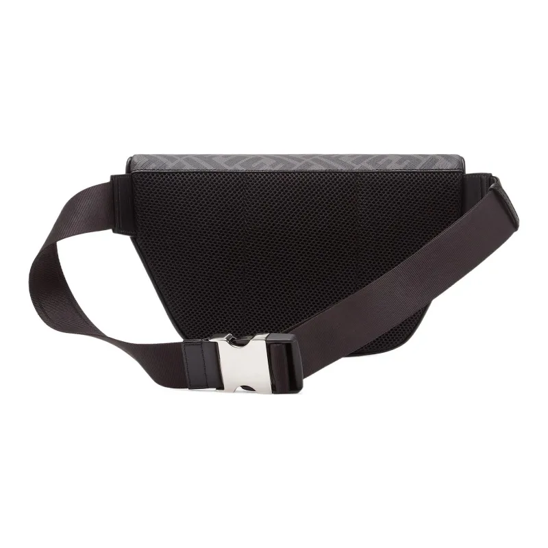 FENDI Cotton Fabric Shoulder Bag Crossbody Bag Sling Bag Fanny Pack Men's Gray-1