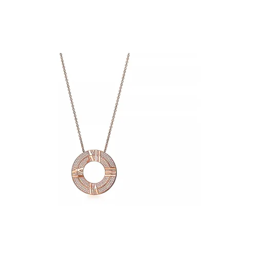 TIFFANY & CO. Atlas Series Necklaces Women's Rose Gold