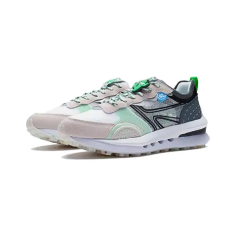 LiNing Square Circle V2 Square Round V2 Durable Breathable Low Top Sports Casual Shoes Men's White Sand Gray-2