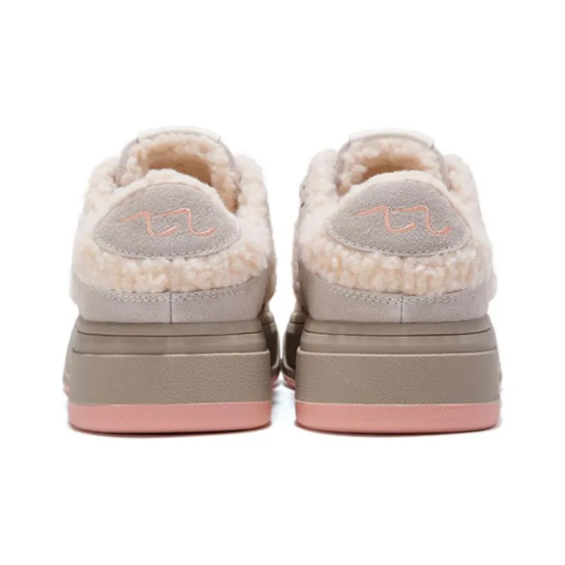 ZHIMAJIE x Feiyue Low Top Casual Shoes Women's Beige Pink-4