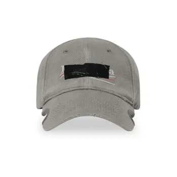 Balenciaga Cotton Baseball Caps Men's Gray
