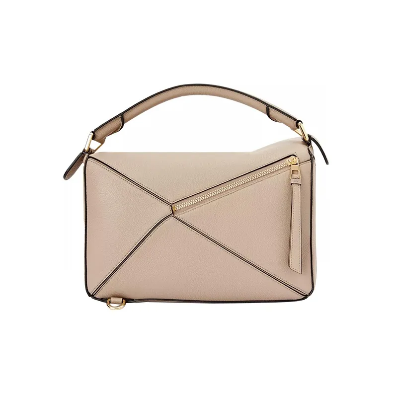 LOEWE Puzzle Soft Grain Calfskin Puzzle Bag Geometric, Handbag, Shoulder Bag, Crossbody Bag Medium Size Women's Sand-4