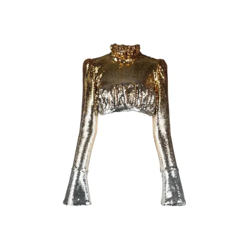 Paco Rabanne Crop Tops Women's Gold