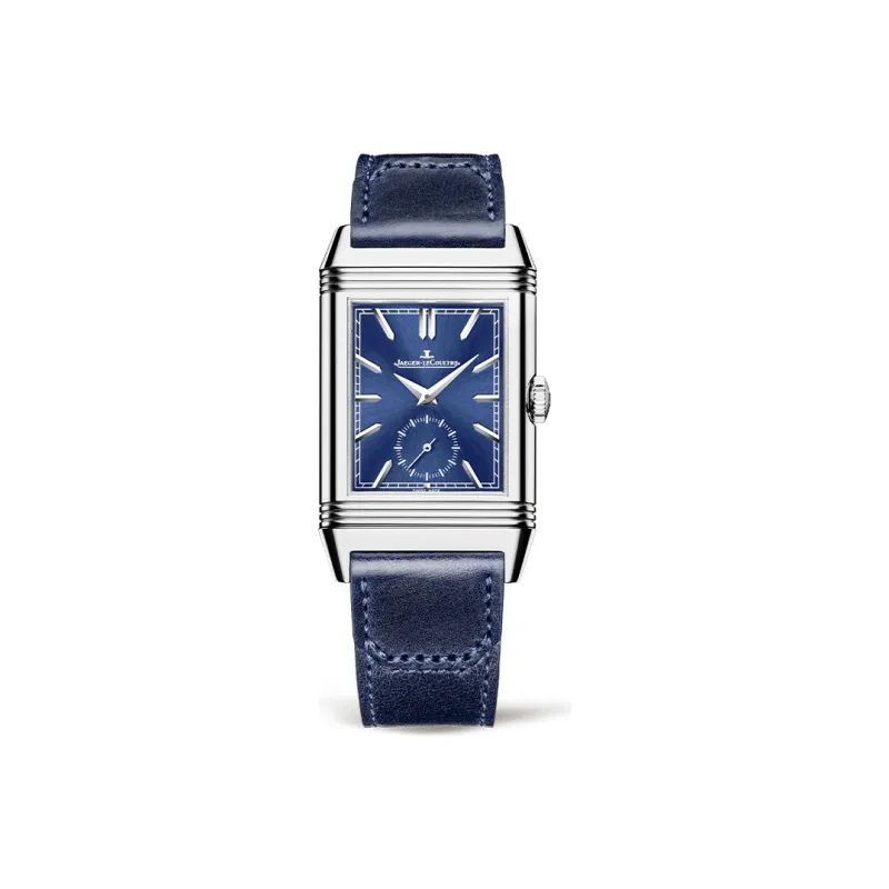 JAEGER LECOULTRE REVERSO Collection Manual Mechanical Movement Men's Watch 47*28.3mm White Dial Stainless Steel Case-0