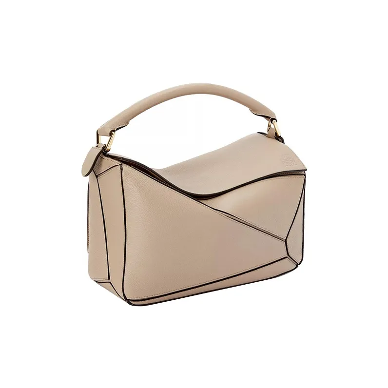 LOEWE Puzzle Soft Grain Calfskin Puzzle Bag Geometric, Handbag, Shoulder Bag, Crossbody Bag Medium Size Women's Sand-2