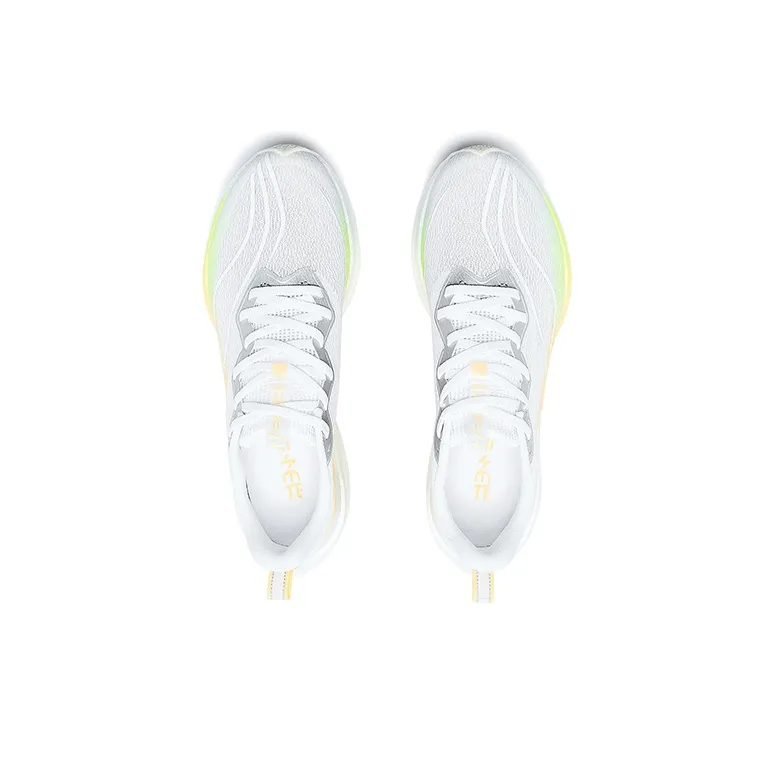 LiNing Red Hare 6 Pro Cushioning Slip Resistant And Abrasion Resistant Low Top Sprint Running Shoes Women's White-2