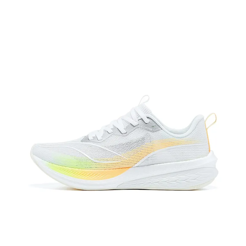 LiNing Red Hare 6 Pro Cushioning Slip Resistant And Abrasion Resistant Low Top Sprint Running Shoes Women's White-0