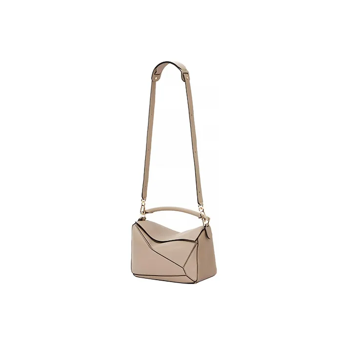 LOEWE Puzzle Soft Grain Calfskin Puzzle Bag Geometric, Handbag, Shoulder Bag, Crossbody Bag Medium Size Women's Sand-1