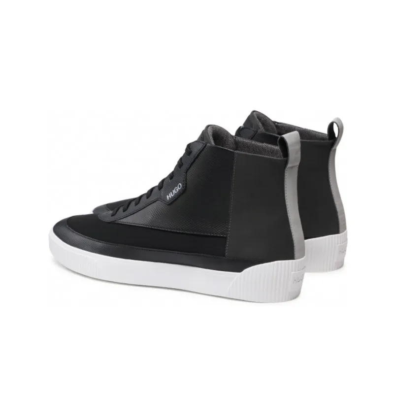 HUGO BOSS High-Top Stylish Skateboarding Shoes Men's Black-2