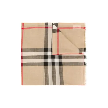 Burberry Vintage Check Pattern Press Stud Fastened Snood