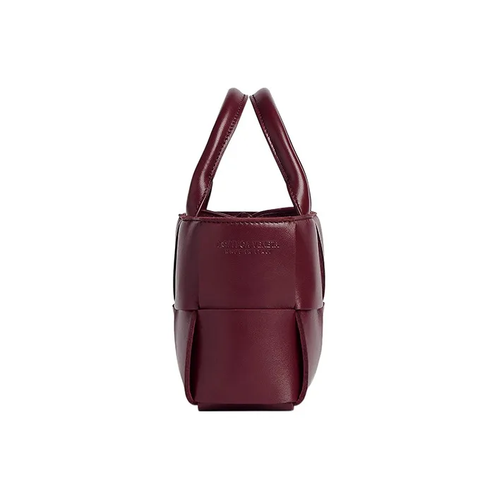 Bottega Veneta ARCO Lamb Leather Tote Bag Shopping Bag Shoulder Bag Crossbody Bag Handbag Extra Mini Women's Burgundy-1