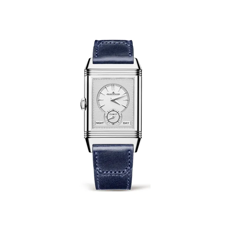 JAEGER LECOULTRE REVERSO Collection Manual Mechanical Movement Men's Watch 47*28.3mm White Dial Stainless Steel Case-2