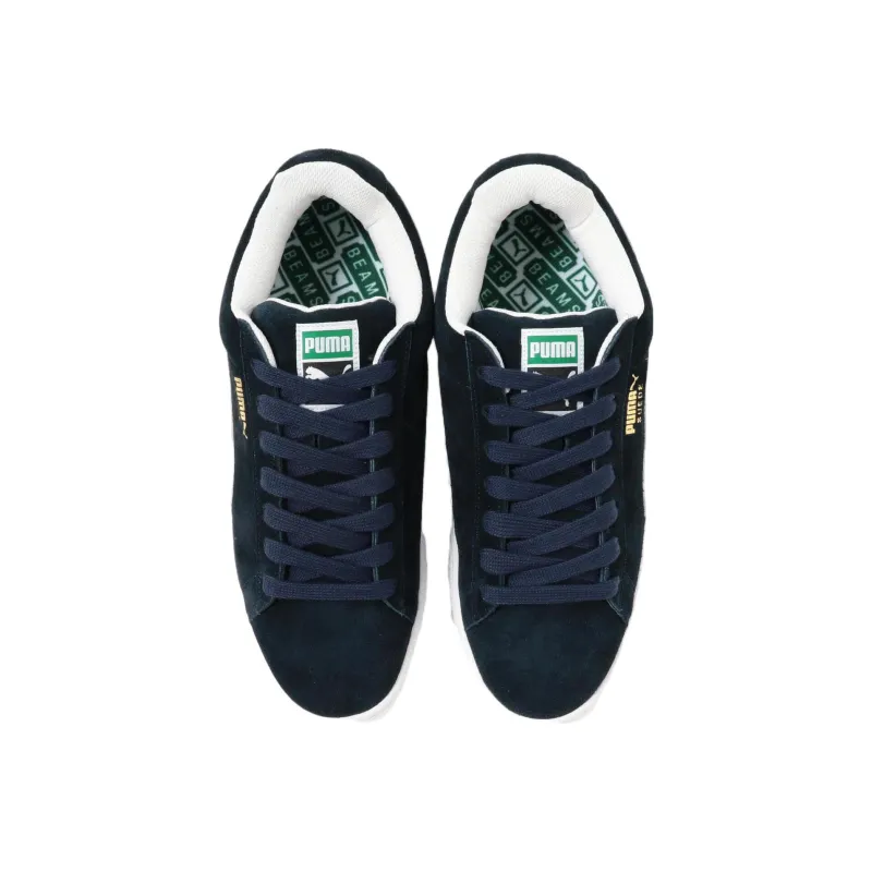 Beams x PUMA Suede MIJ Edition'Navy' Anti Slip Wear Resistant Low Top Skateboard Shoes Dark Blue-2