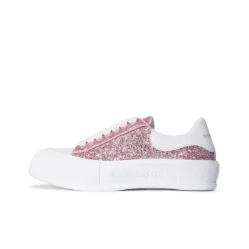 Alexander McQueen Glitter Deck Plimsoll 'Rose Pink' Women's
